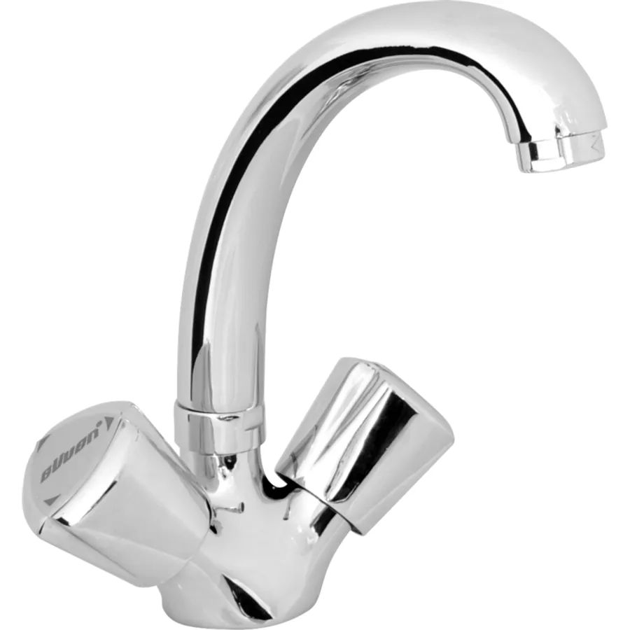 4303-17 Kuğu Lavabo Bataryası Lüks, Krom