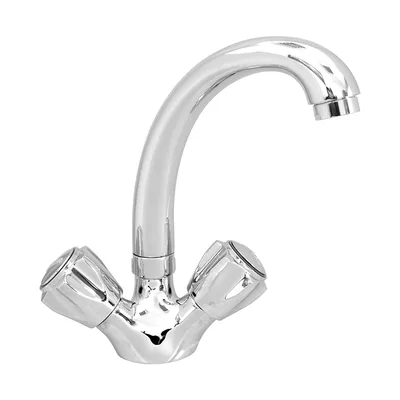 1003-17 Kuğu Lavabo Bataryası Lüks, Krom