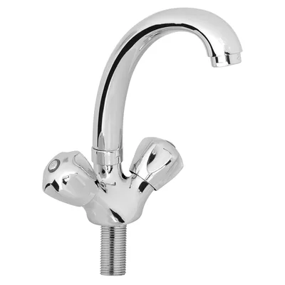 2303-27 Kuğu Lavabo Bataryası Kuyruklu Lüks, Krom