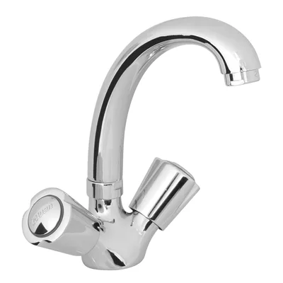 4203-17 Kuğu Lavabo Bataryası Lüks, Krom