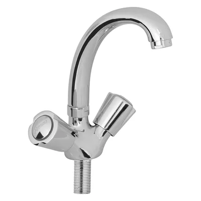4203-27 Kuğu Lavabo Bataryası Kuyruklu Lüks, Krom