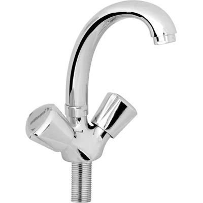 4303-27 Kuğu Lavabo Bataryası Kuyruklu Lüks, Krom