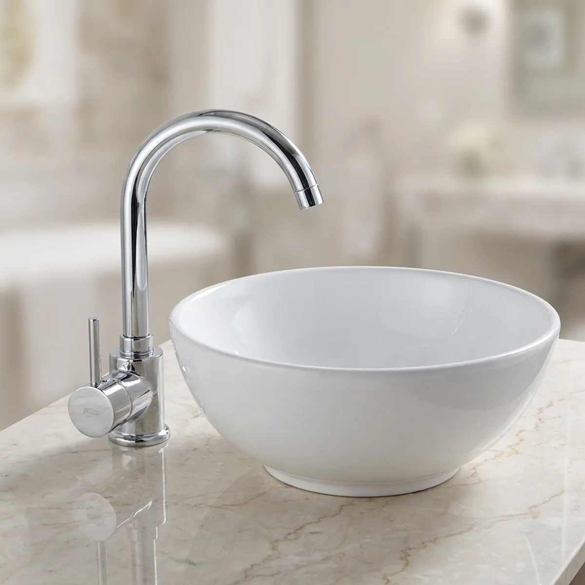 9202 Plus Kuğu Lavabo Bataryası — Uygulama görseli